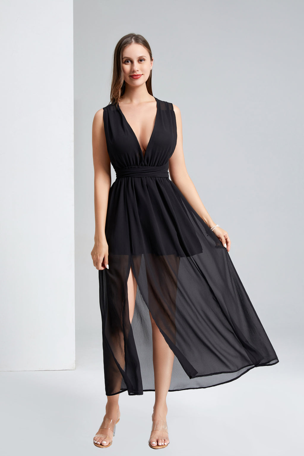 Q25 Convertible Tie Maxi Dress