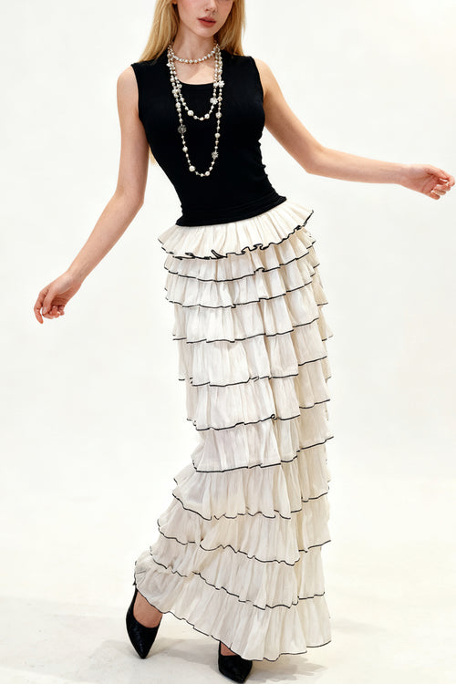 Q25 Knit Layered Dress