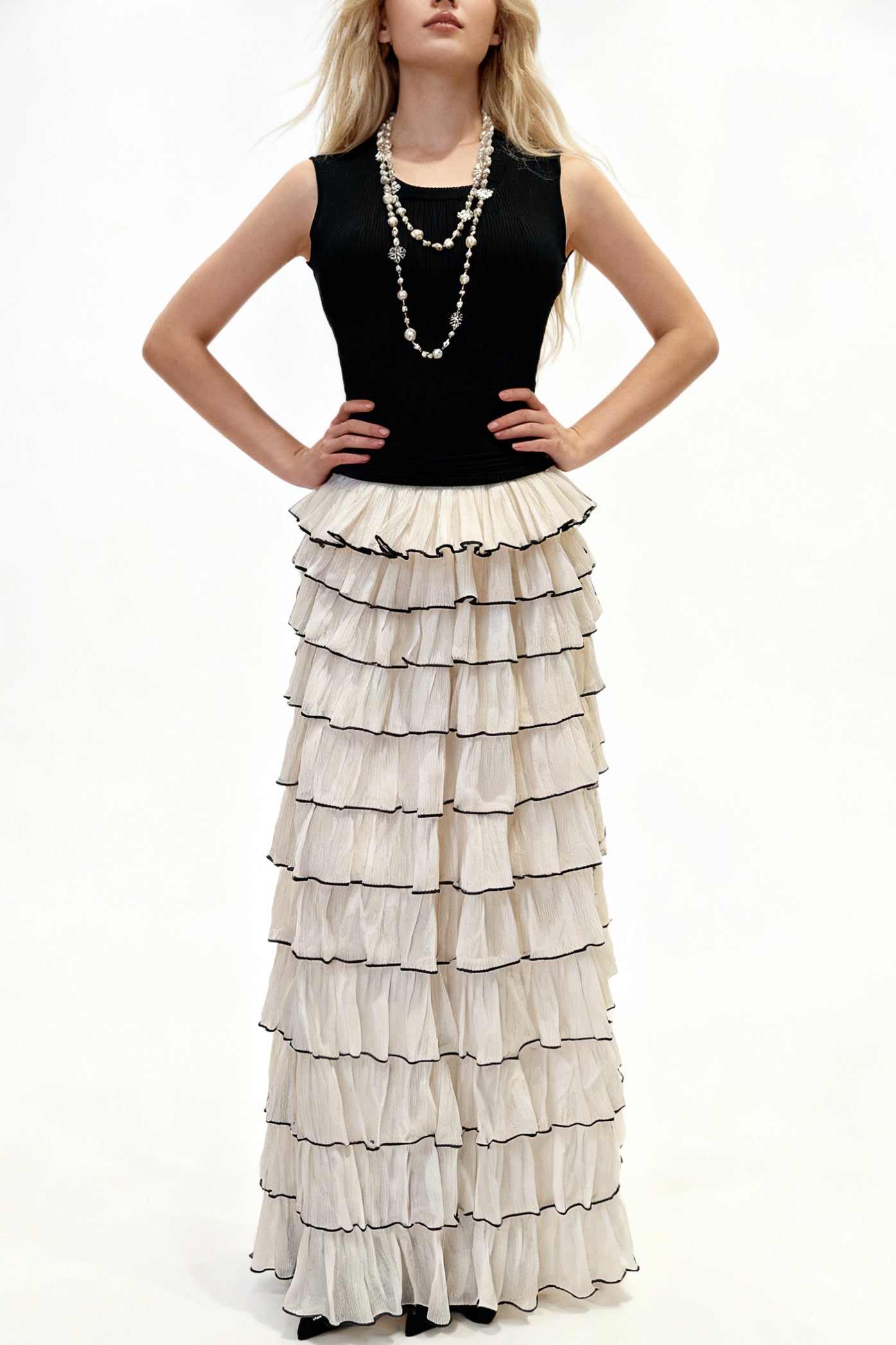 Q25 Knit Layered Dress