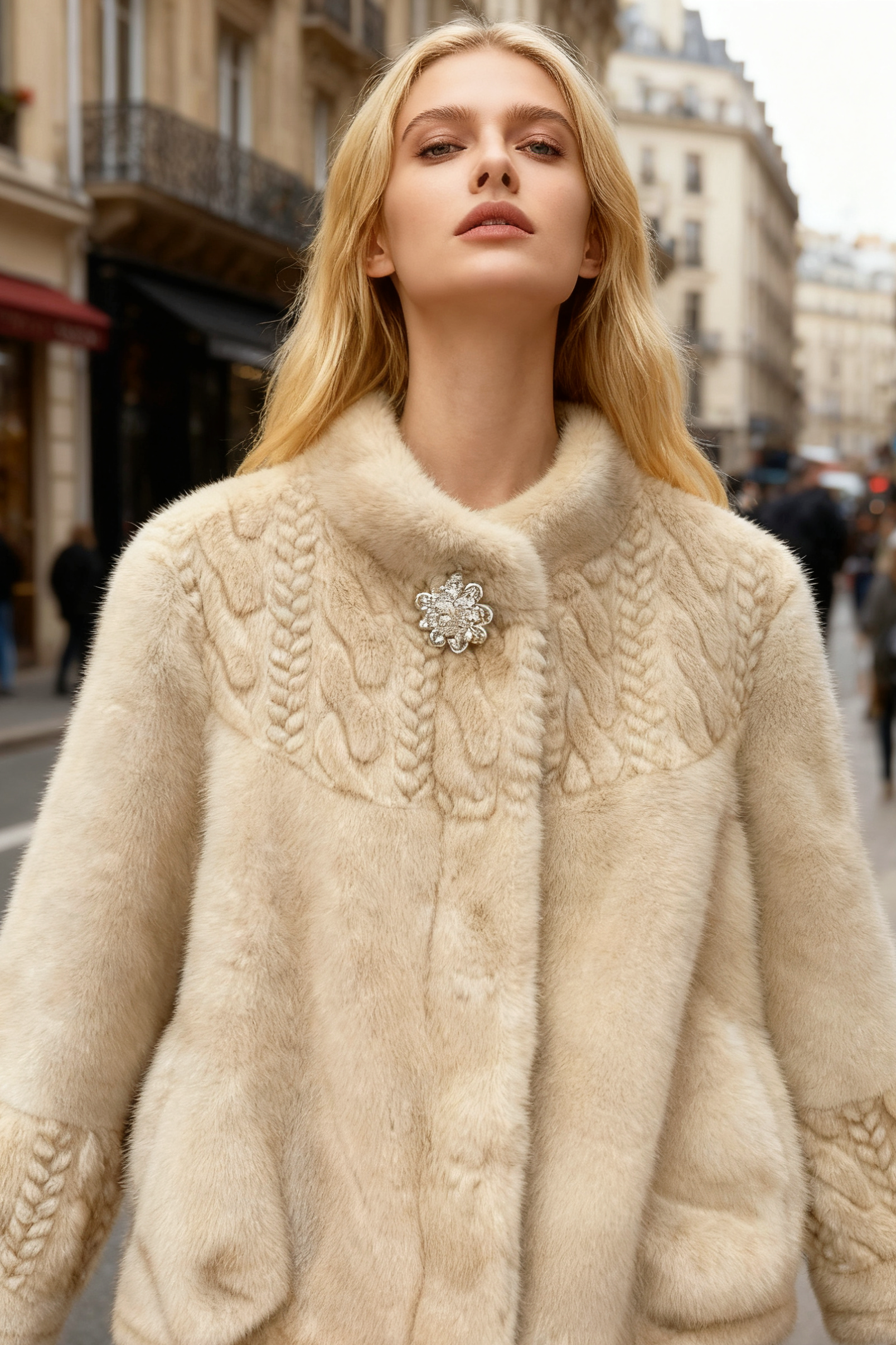 Q25 Short Vegan Fur Jacket