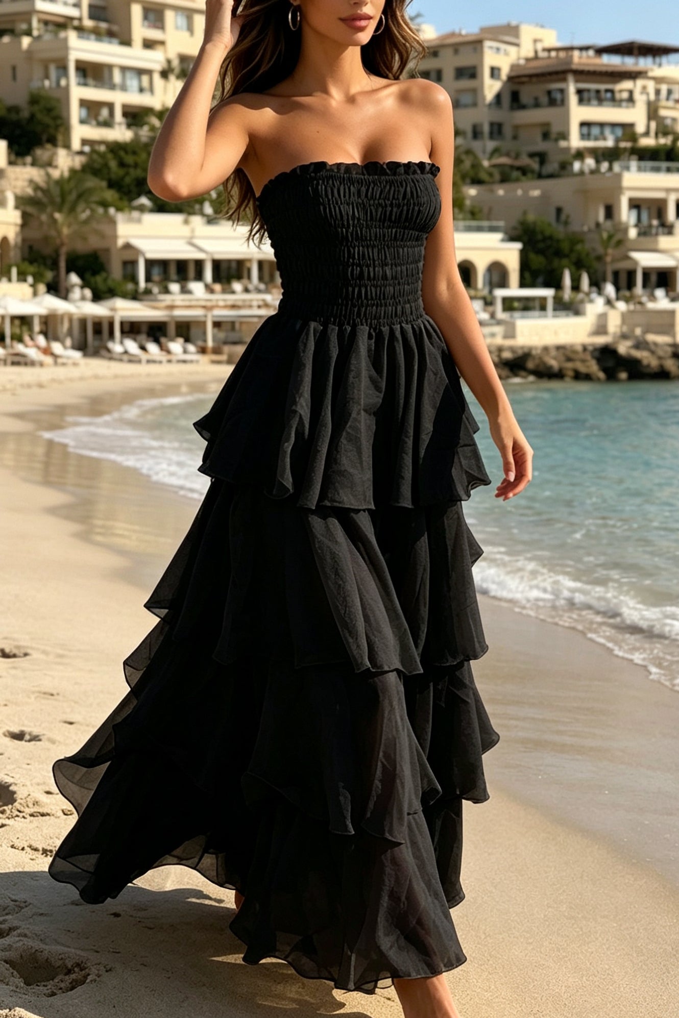 Q26 Breeze Tiered Long Dress