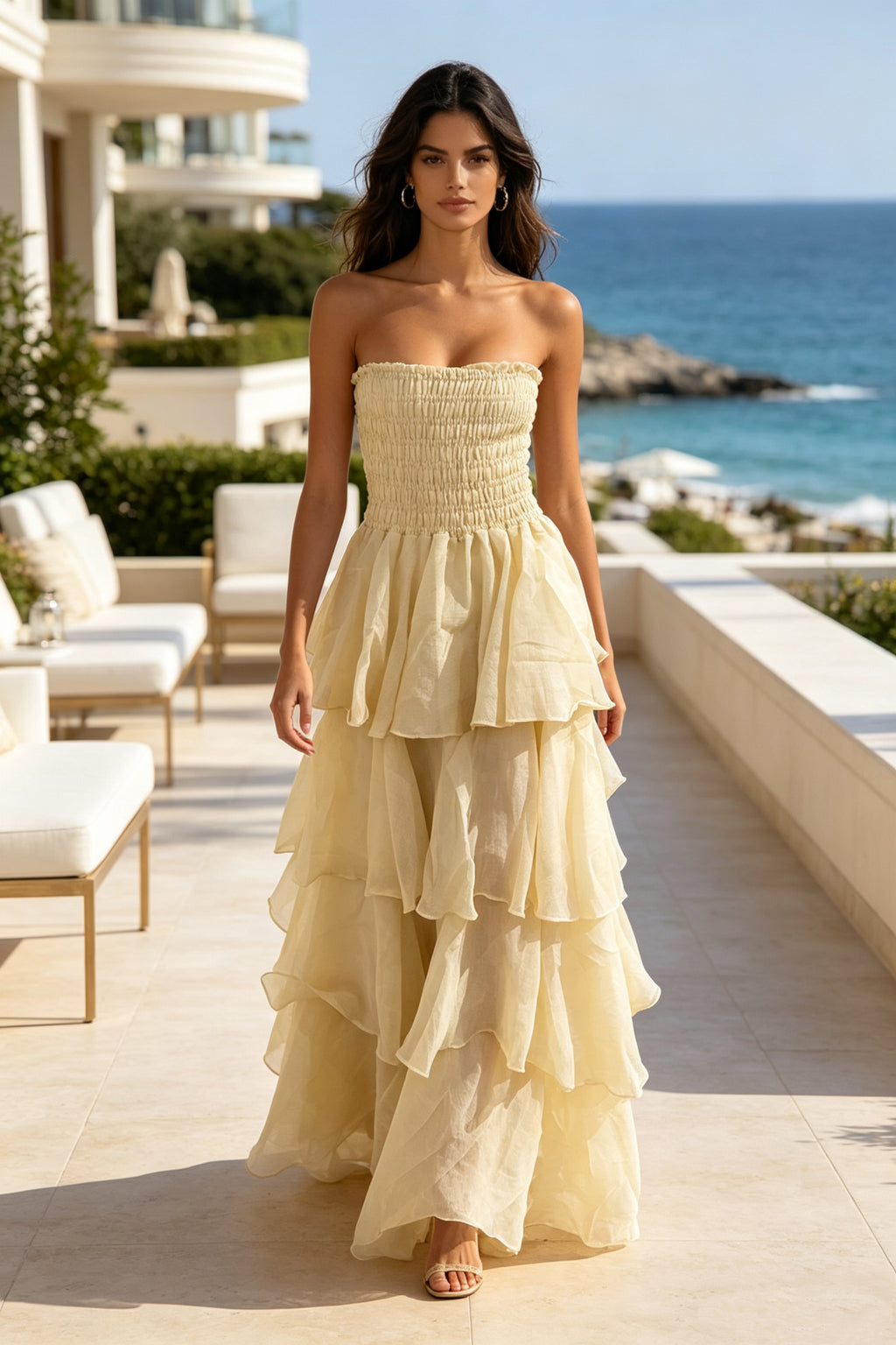 Q26 Breeze Tiered Long Dress