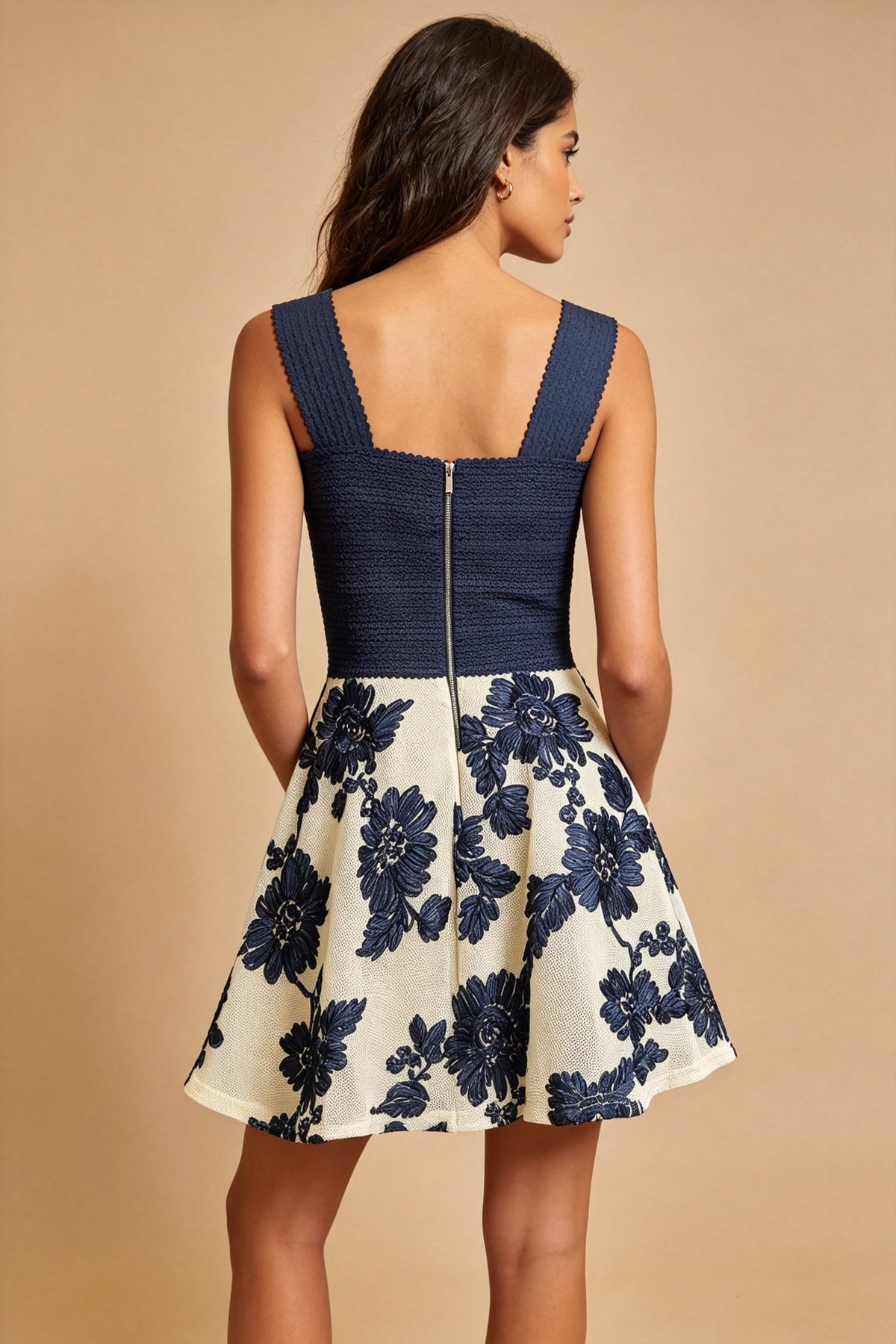 Q26 Floral Fit-and-Flare Mini Dress