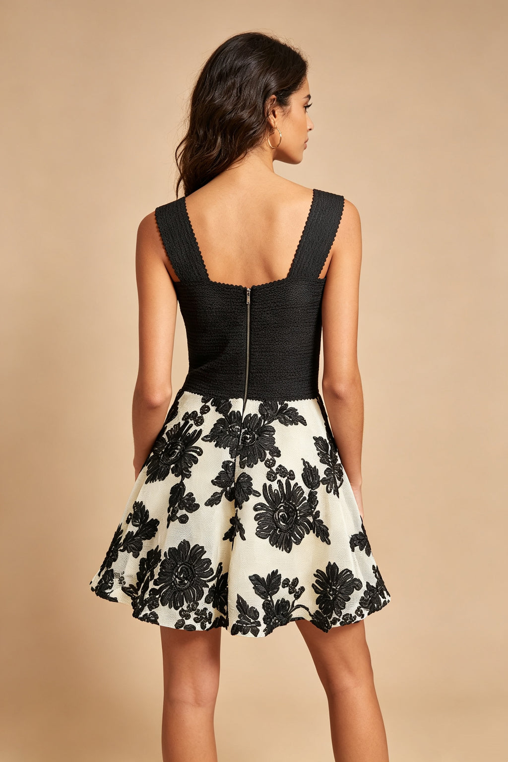 Q26 Floral Fit-and-Flare Mini Dress