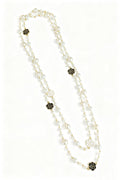 Rose Pearl Chain Necklace
