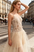 Q26 Lace Corset Midi Dress