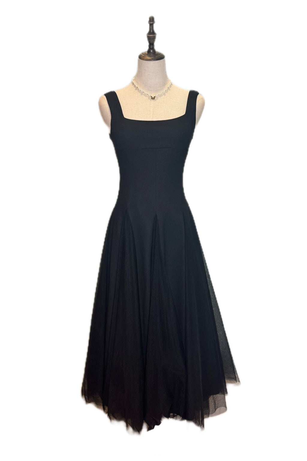 Q25 Fit & Flare Mesh Dress