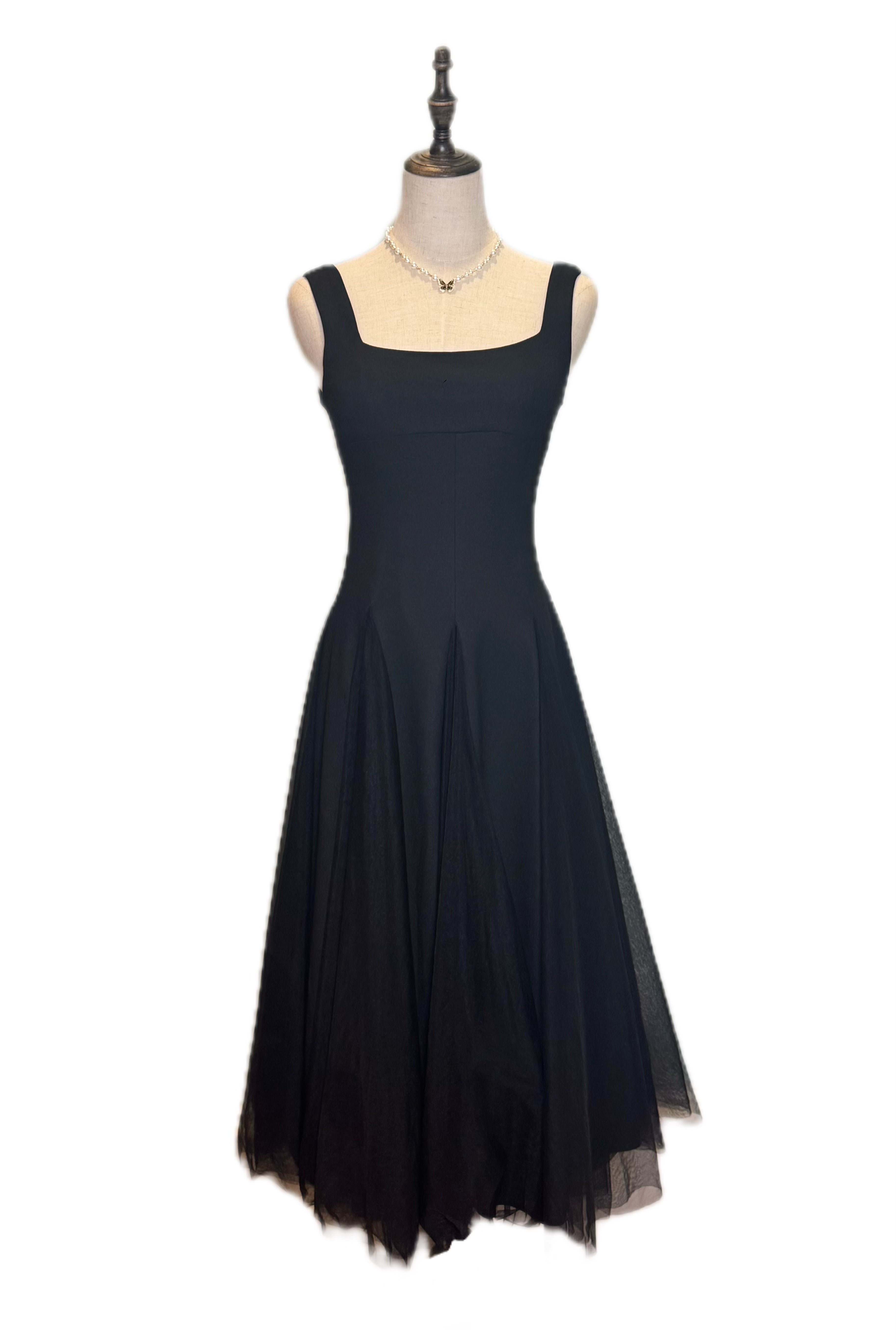 Q25 Fit & Flare Mesh Dress