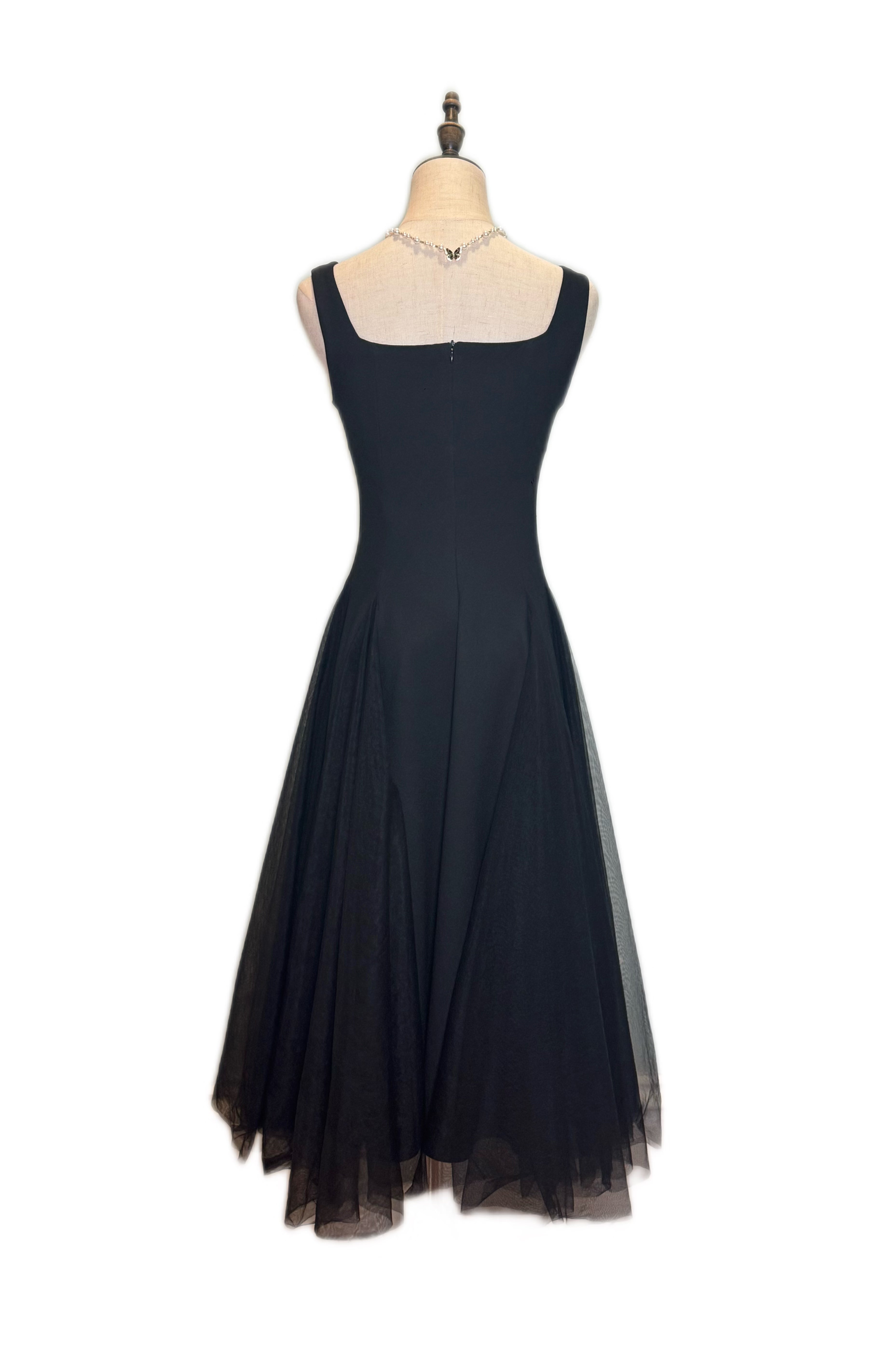 Q25 Fit & Flare Mesh Dress