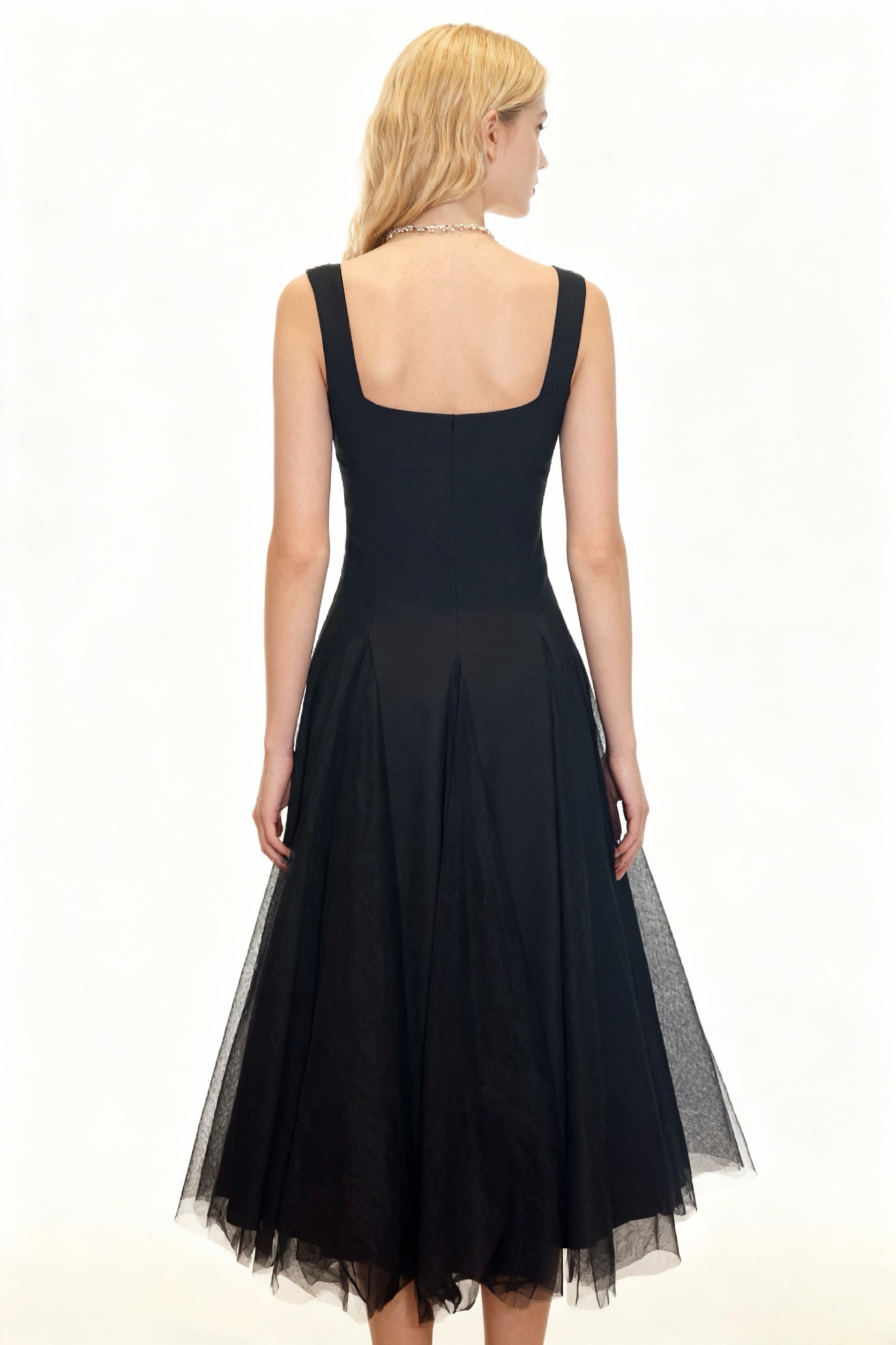 Q25 Fit & Flare Mesh Dress