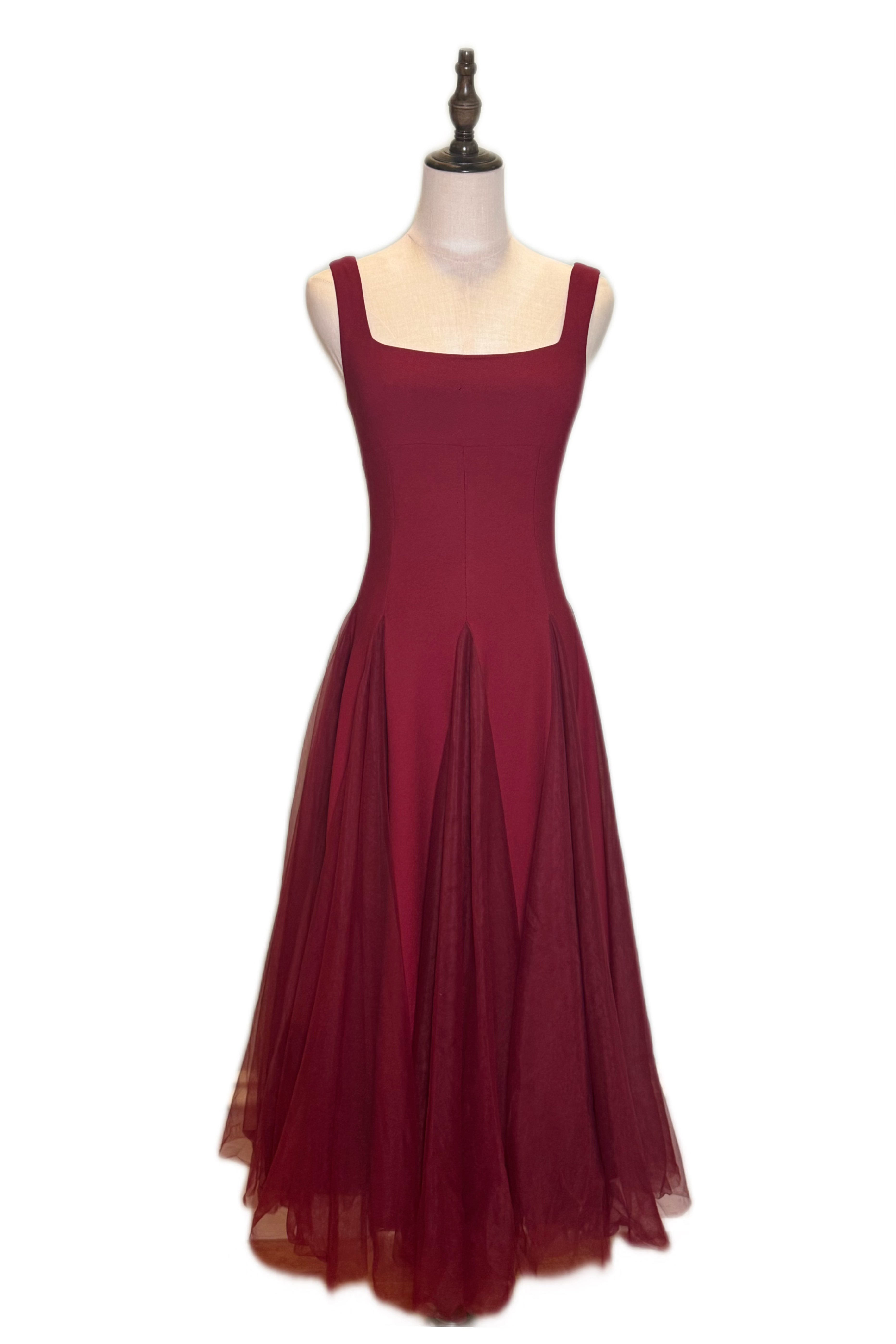 Q25 Fit & Flare Mesh Dress