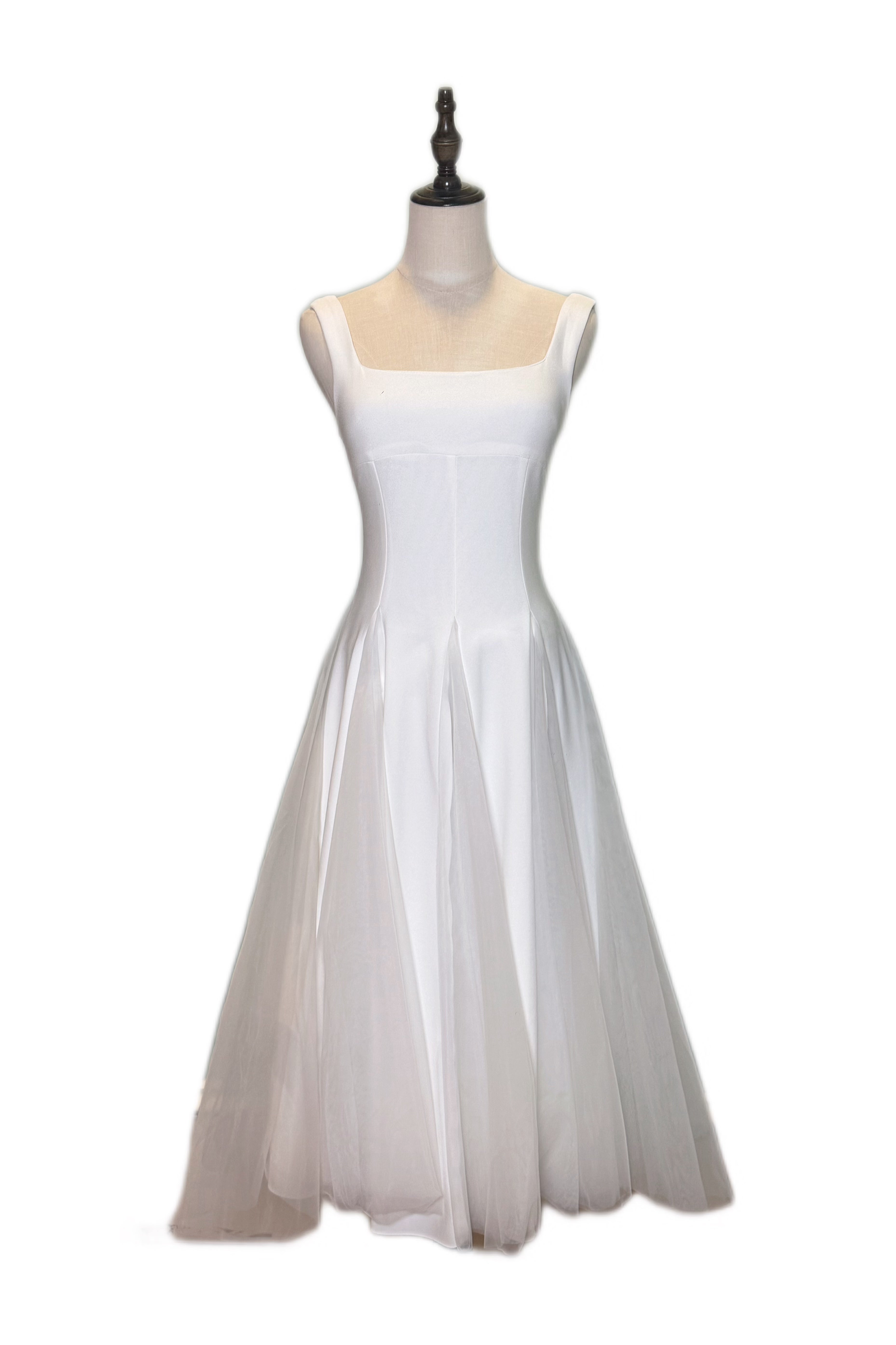 Q25 Fit & Flare Mesh Dress