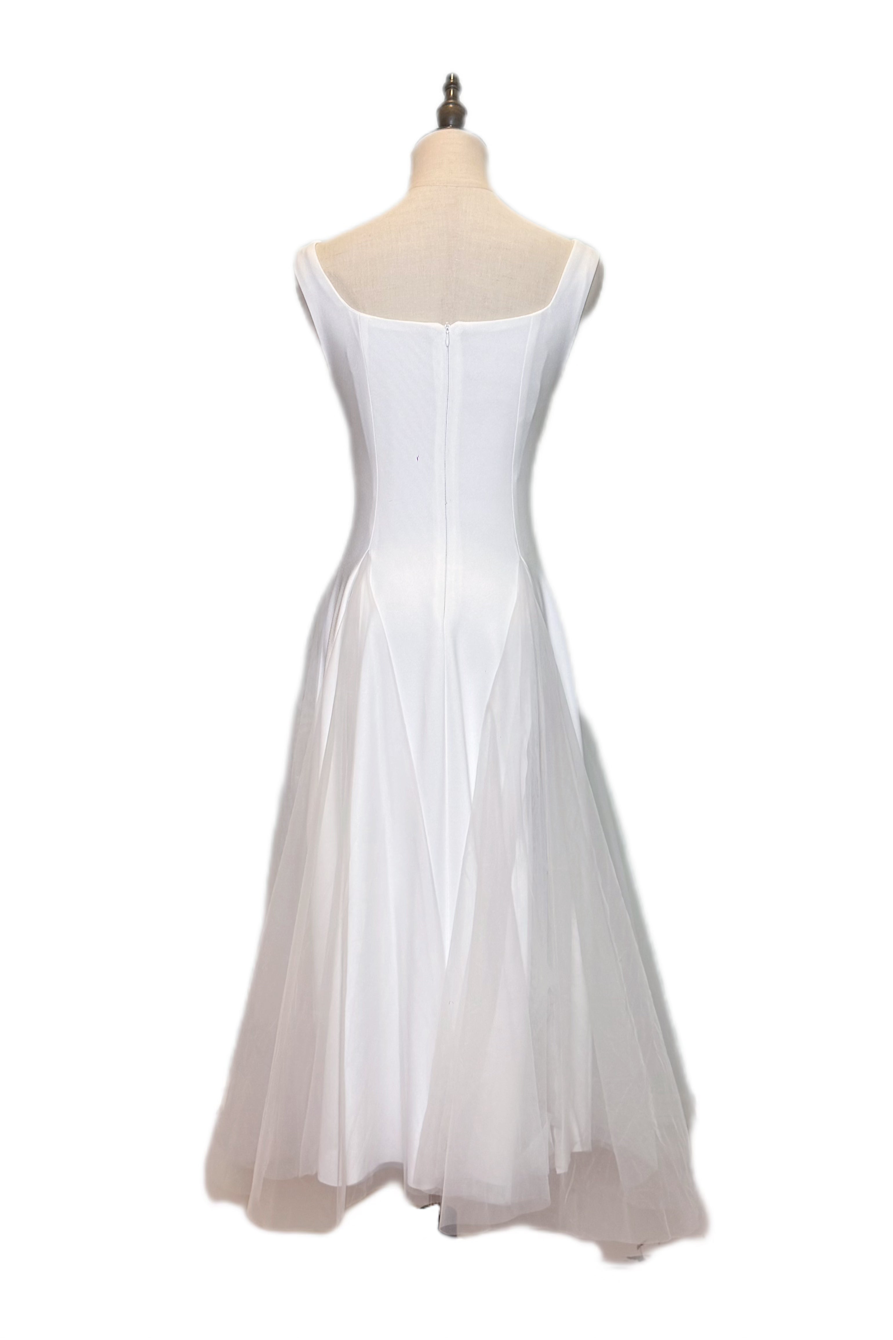 Q25 Fit & Flare Mesh Dress