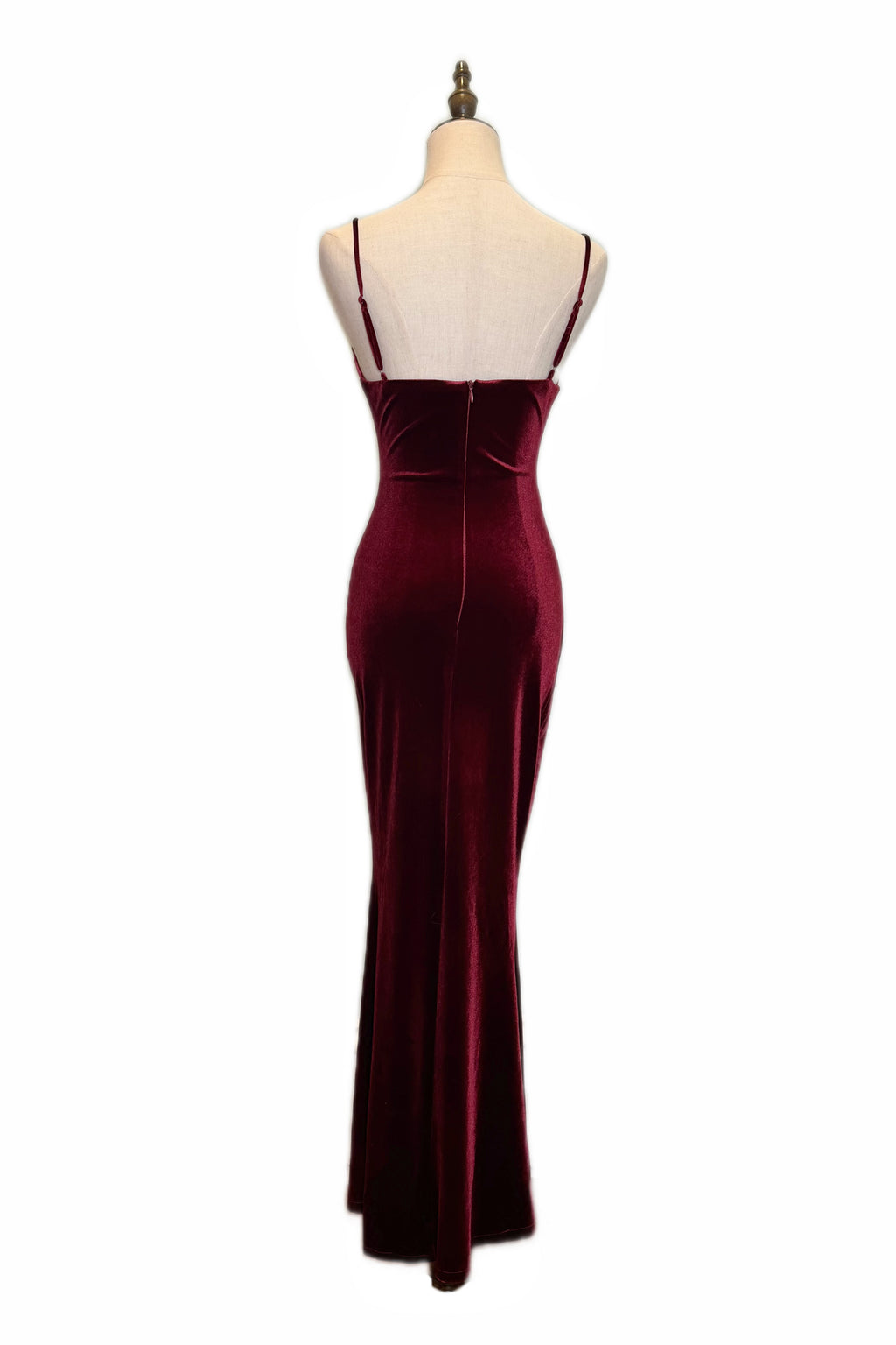 Q25 Velvet V-Neck Long Dress