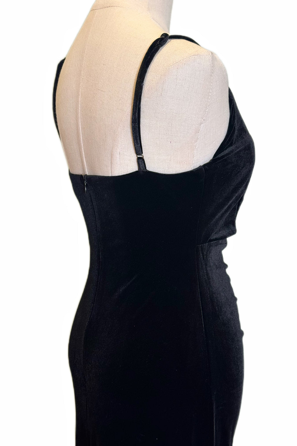 Q25 Velvet V-Neck Long Dress