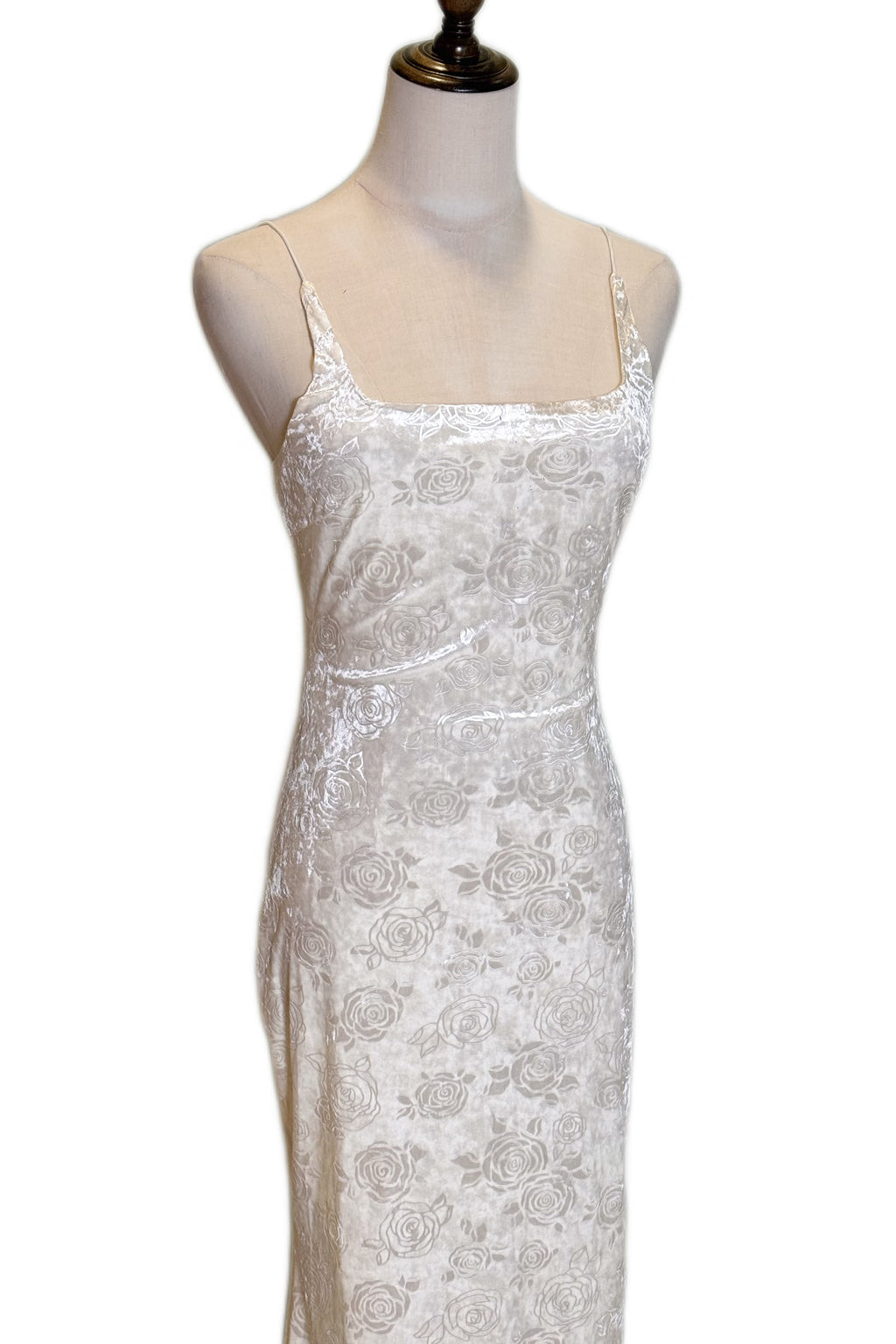 Q25 Velvet Rose Print Dress