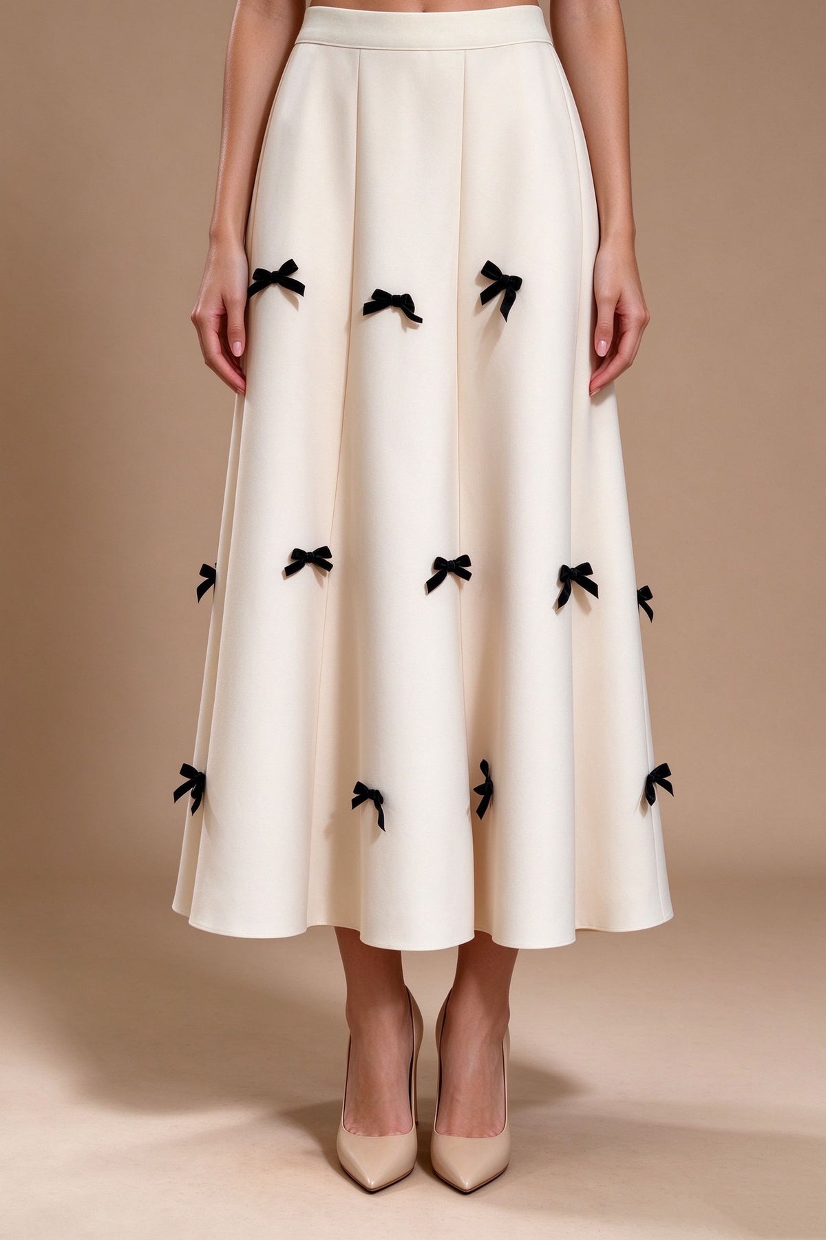 Q26 Scattered Bow Long Skirt