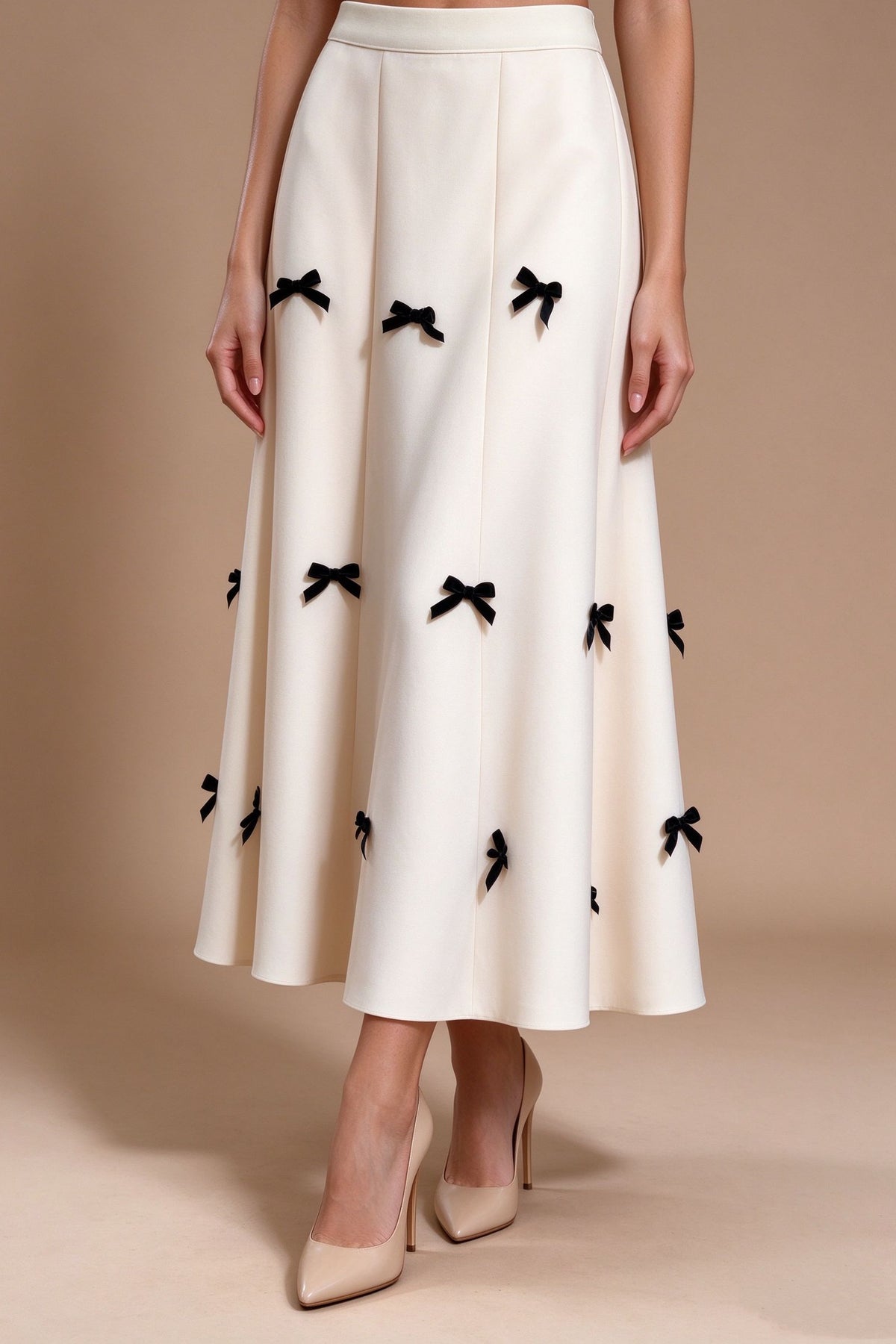Q26 Scattered Bow Long Skirt