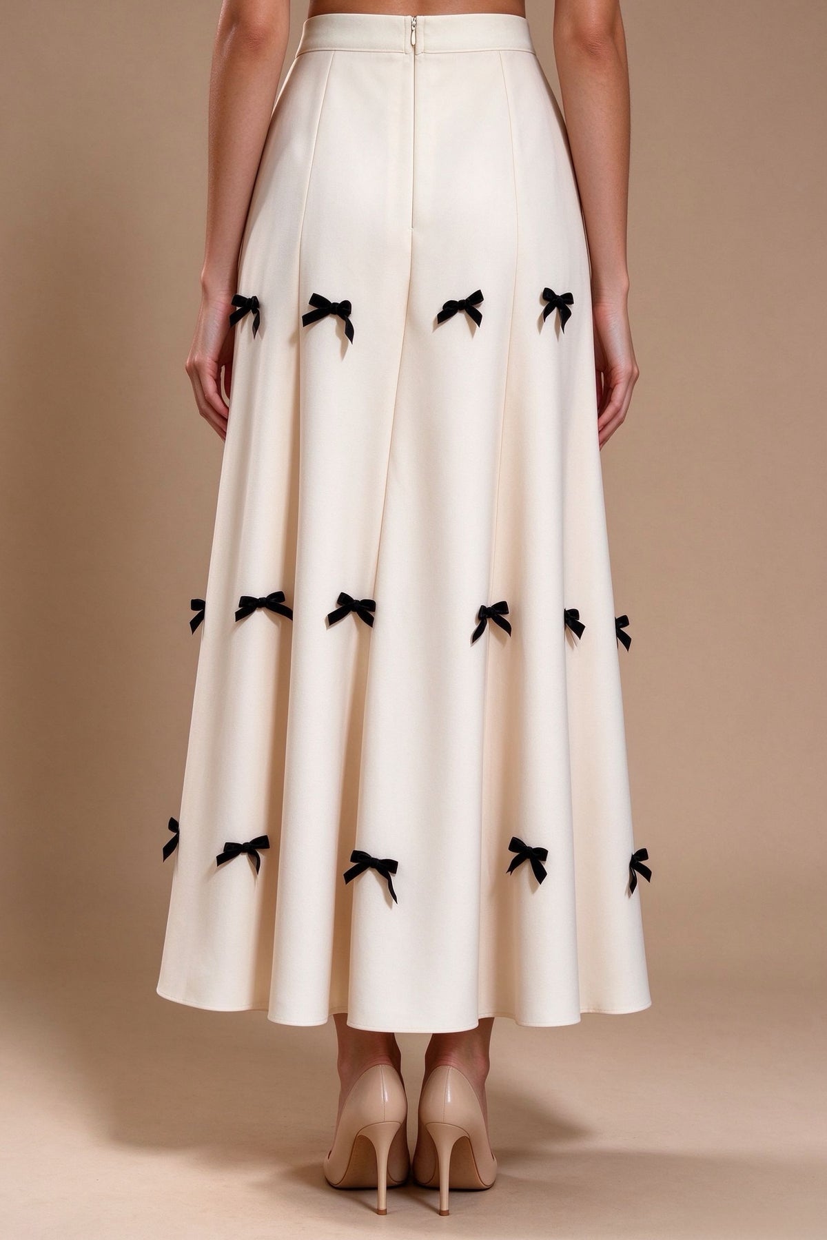 Q26 Scattered Bow Long Skirt