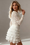 Q25 Lace & Ruffle Layer Dress