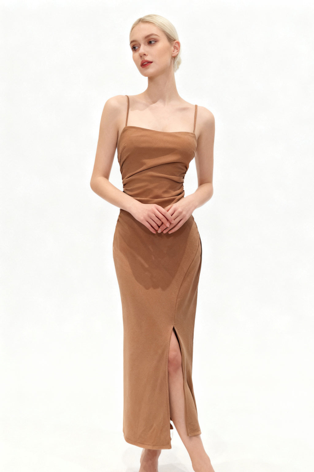 Q25 Ruched Cocktail Flower Dress