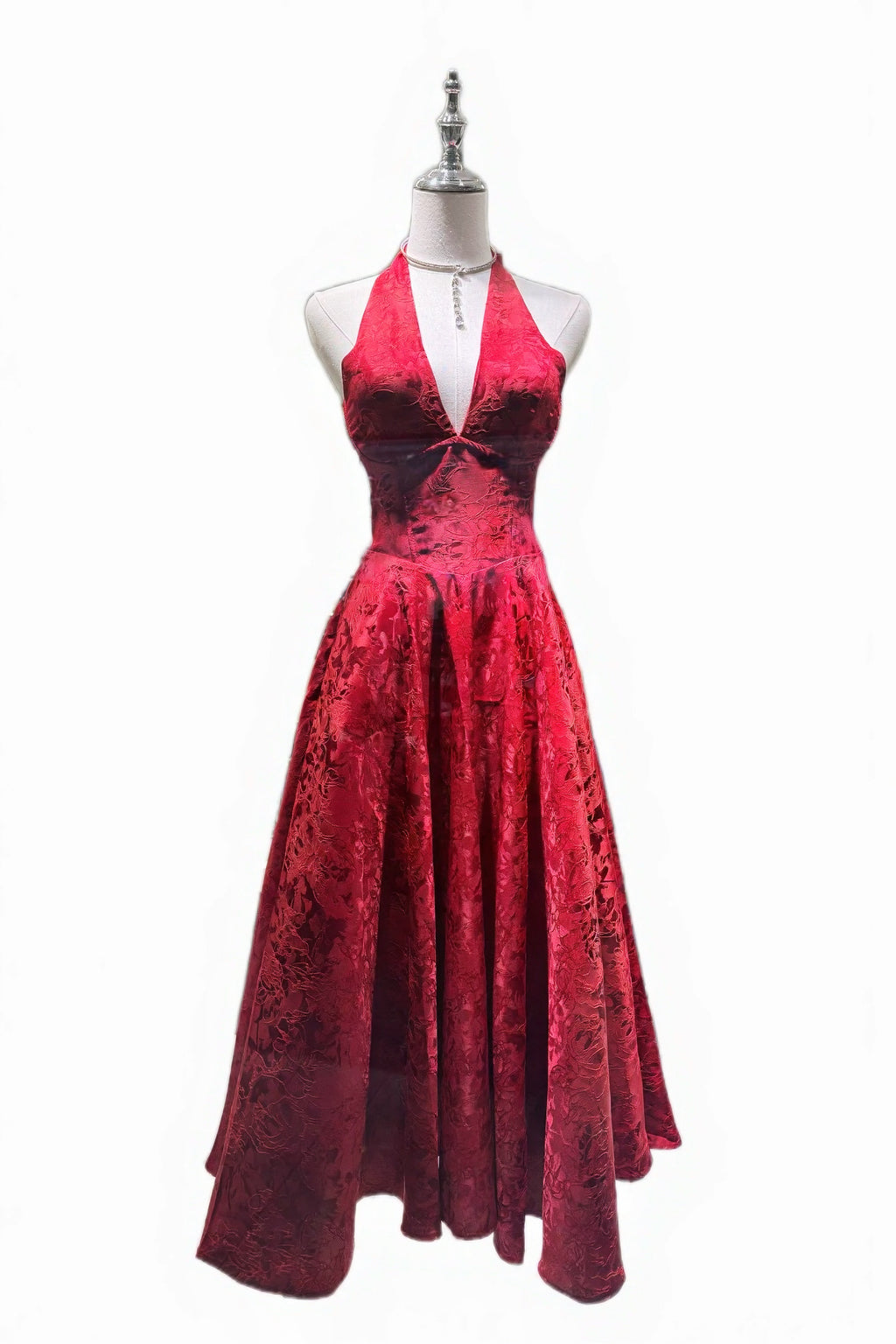 Q25 V-neck Halter Gown