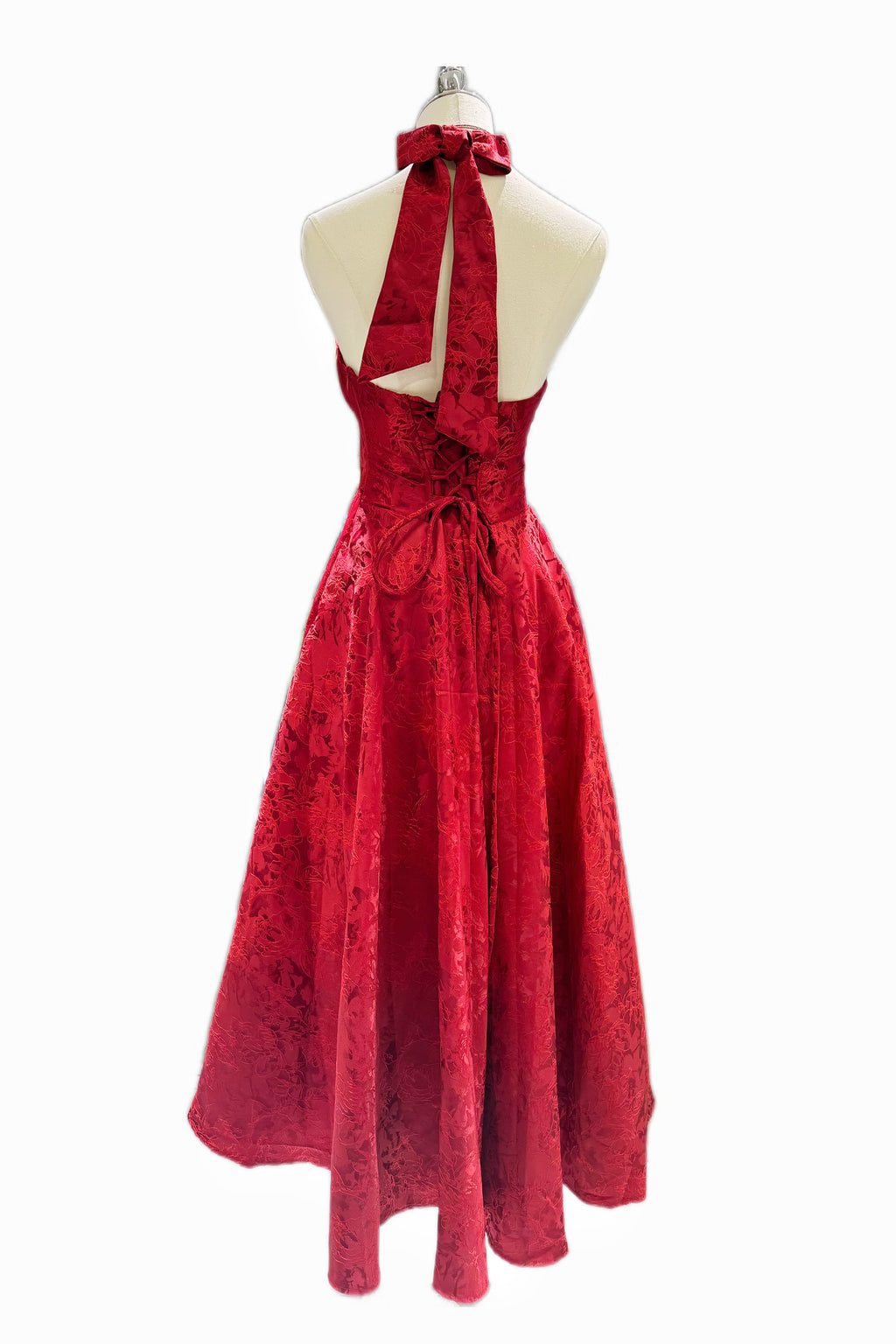 Q25 V-neck Halter Gown