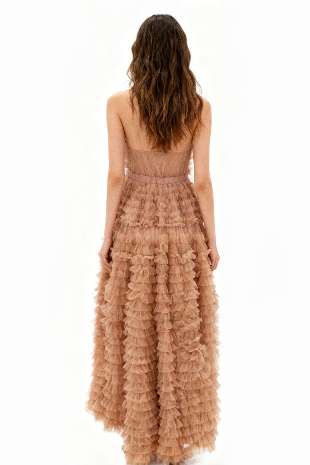 Q25 Symmetrical Layered Lace Skirt