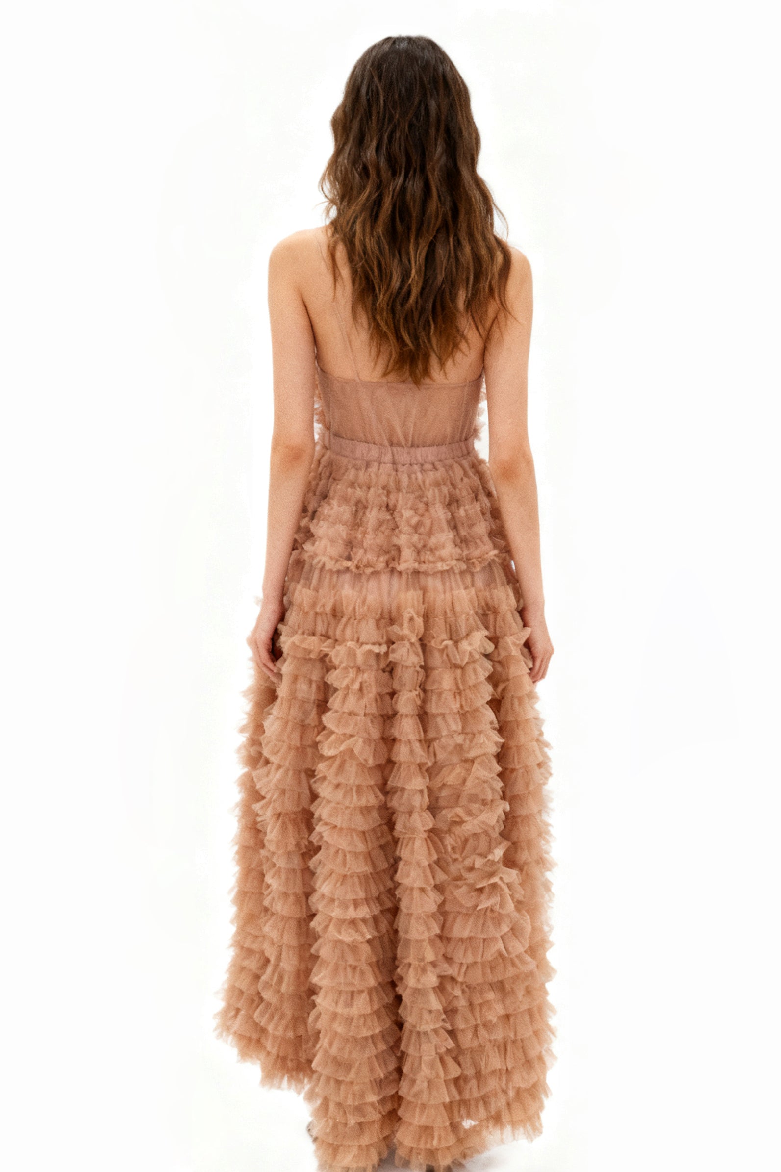 Q25 Symmetrical Layered Lace Skirt