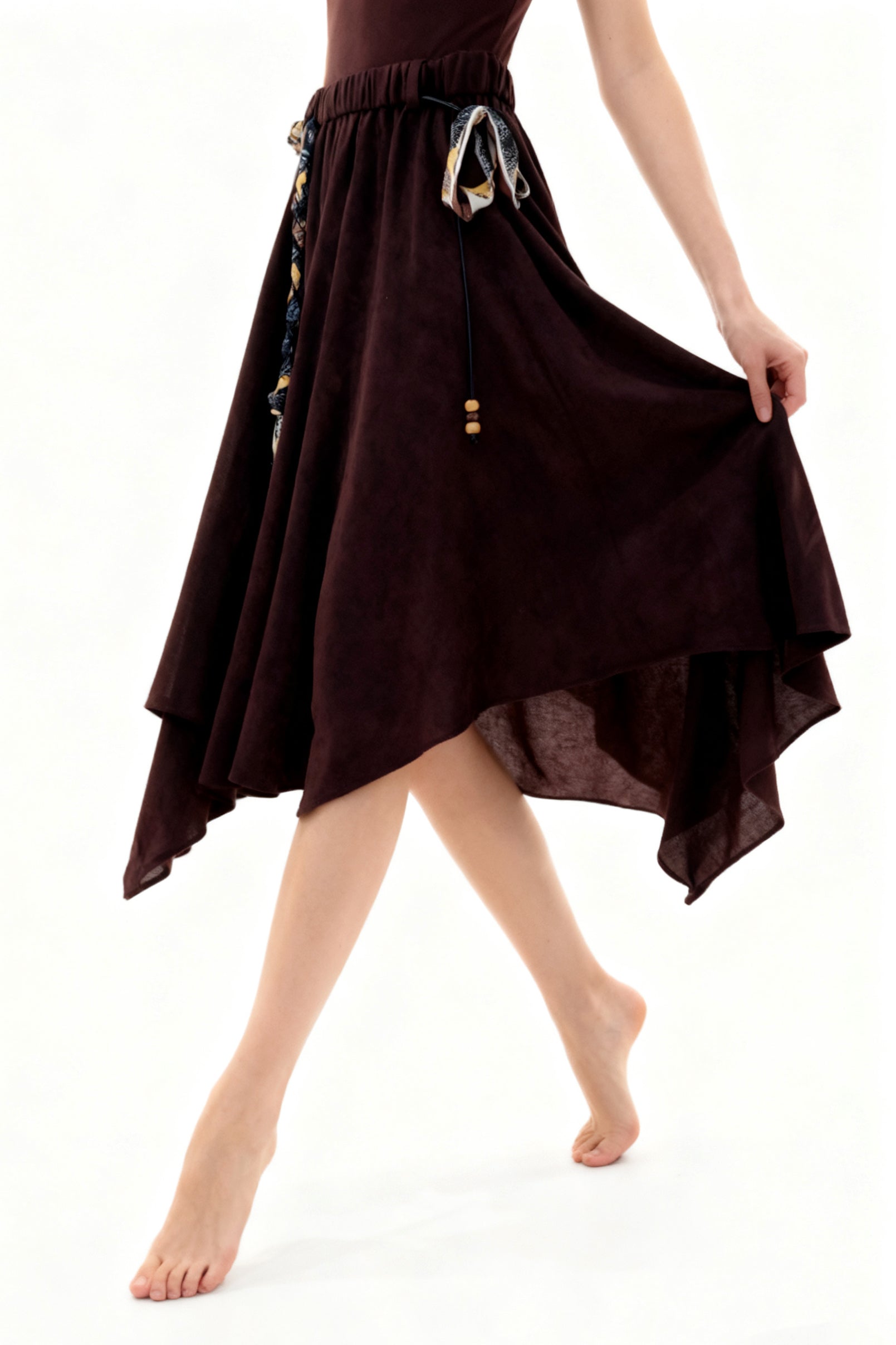 Q25 Suede Midi Skirt
