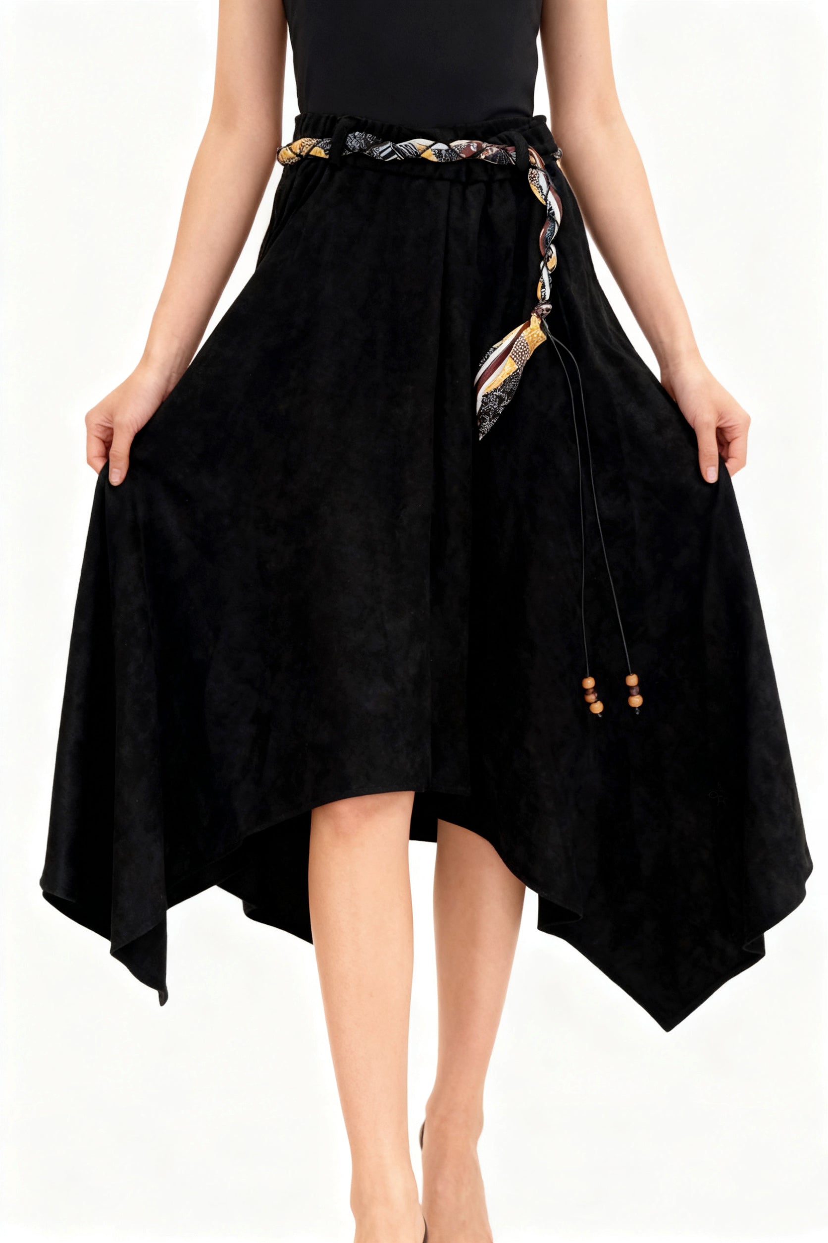 Q25 Suede Midi Skirt