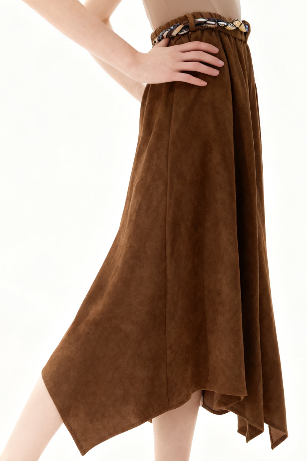 Q25 Suede Midi Skirt
