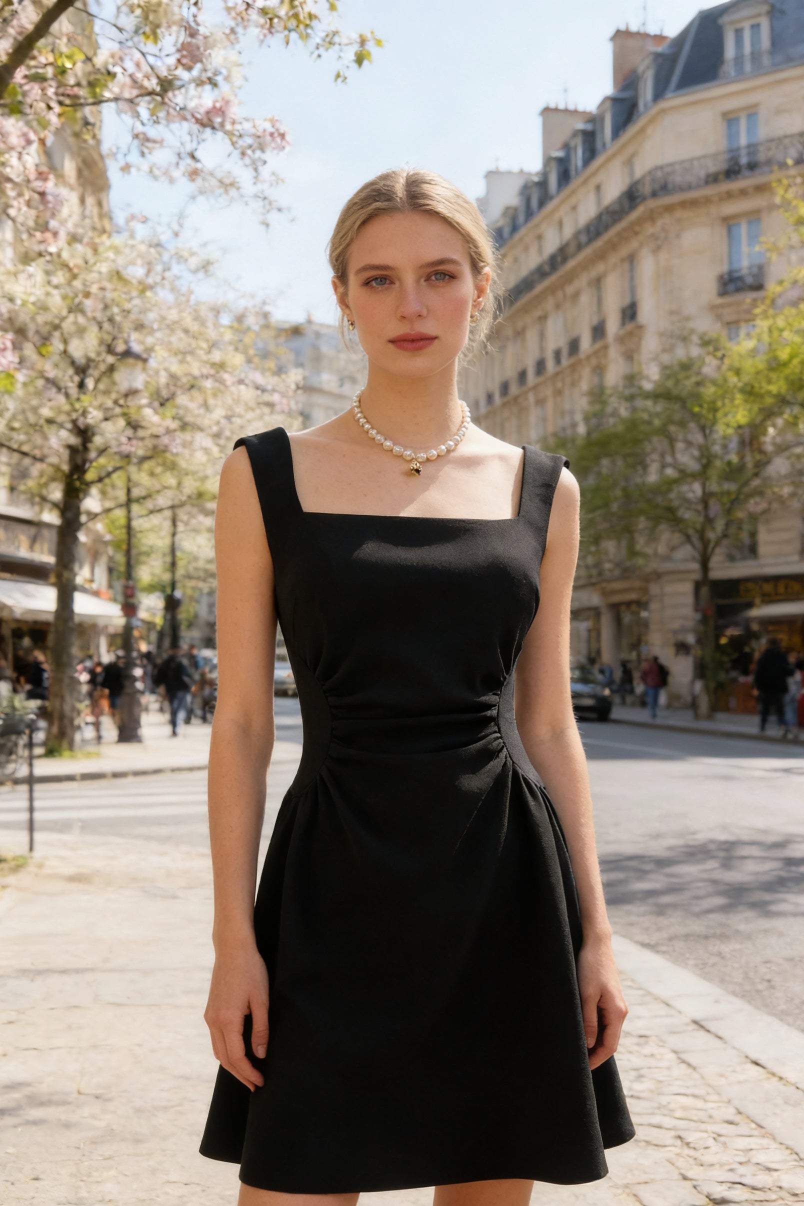 Q26 Structured Stretch Sleeveless Mini Dress