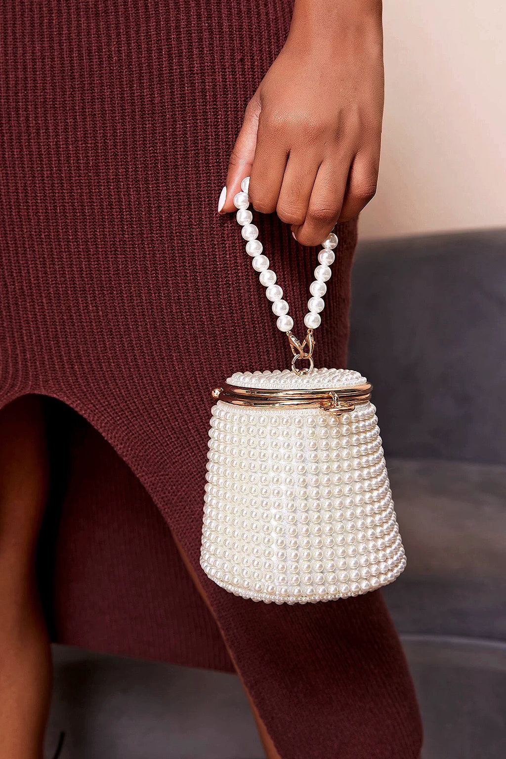 Pearl Mini Bucket Bag