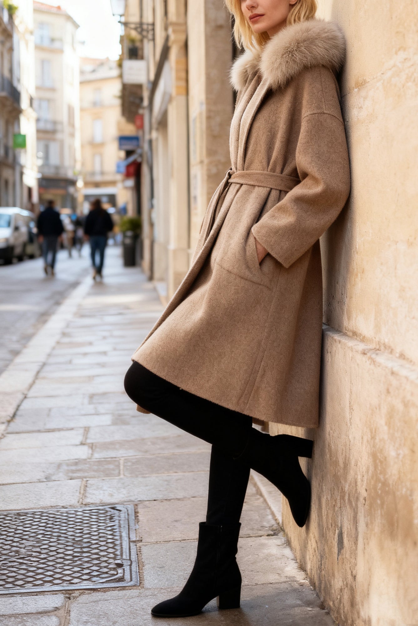 Q25 Handmade Cashmere Belted Long Coat