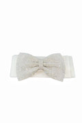 Rhinestone Bow Stretch Belt