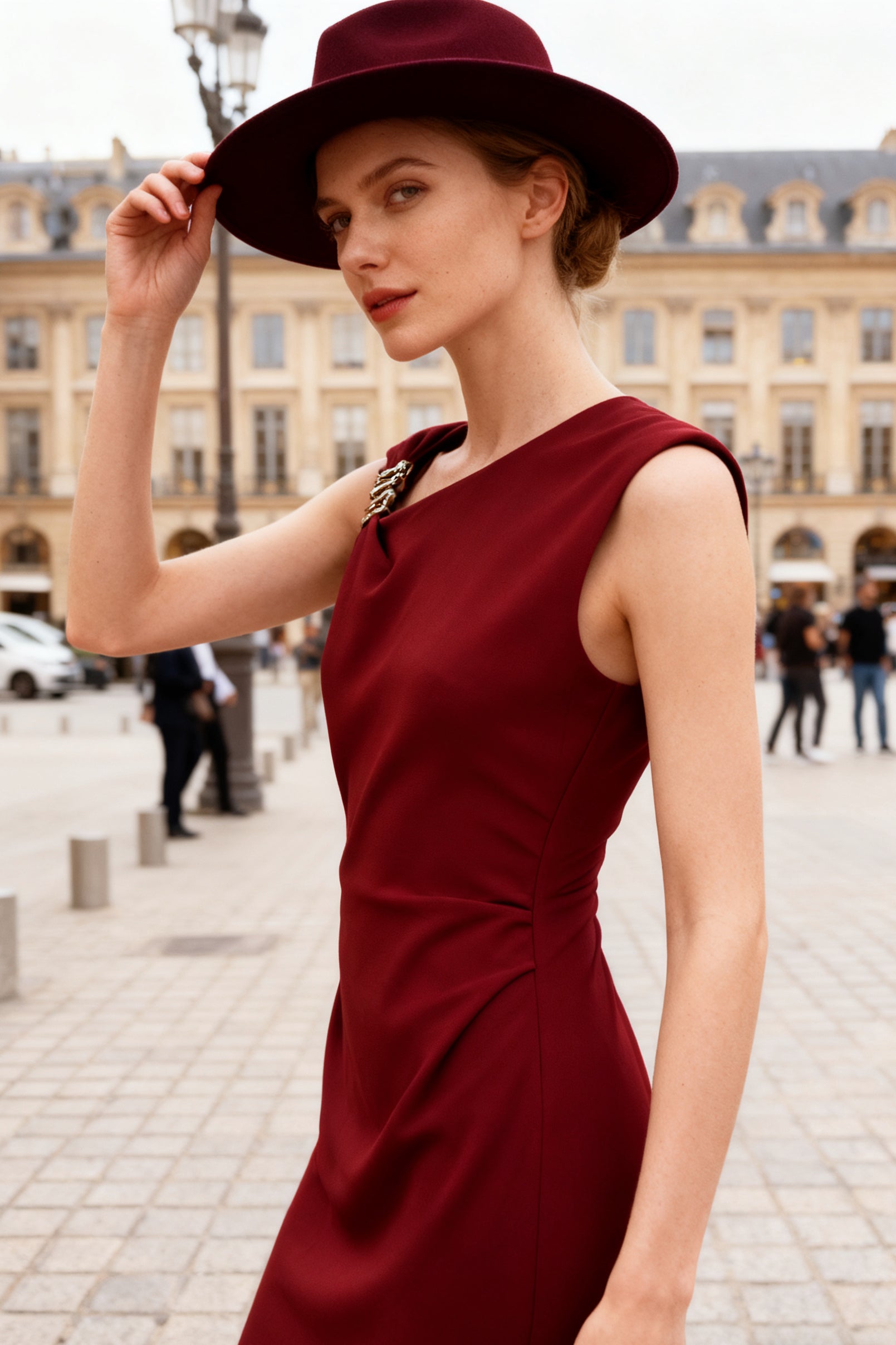 Q25 Gold Buckle Cocktail Dress